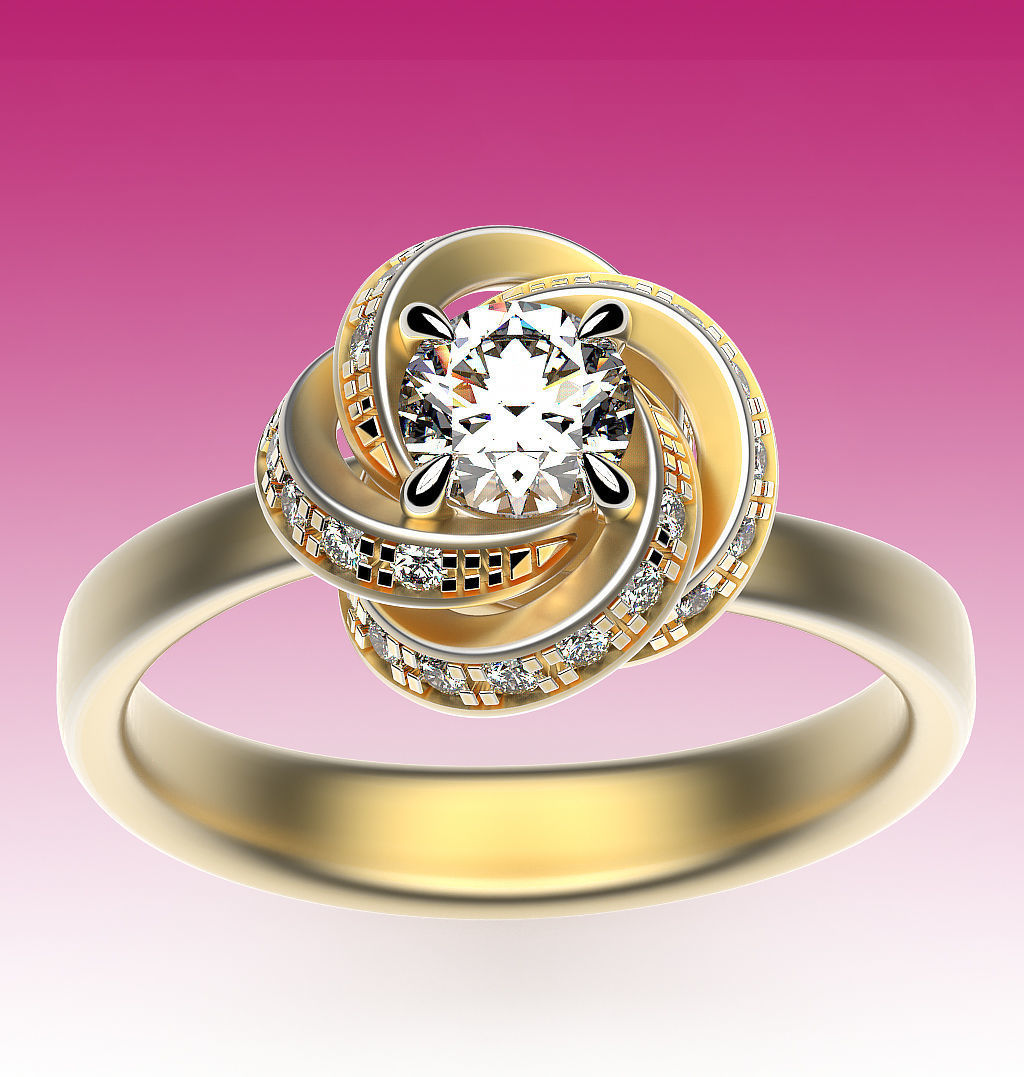 Ring Swirl 3D print model_1