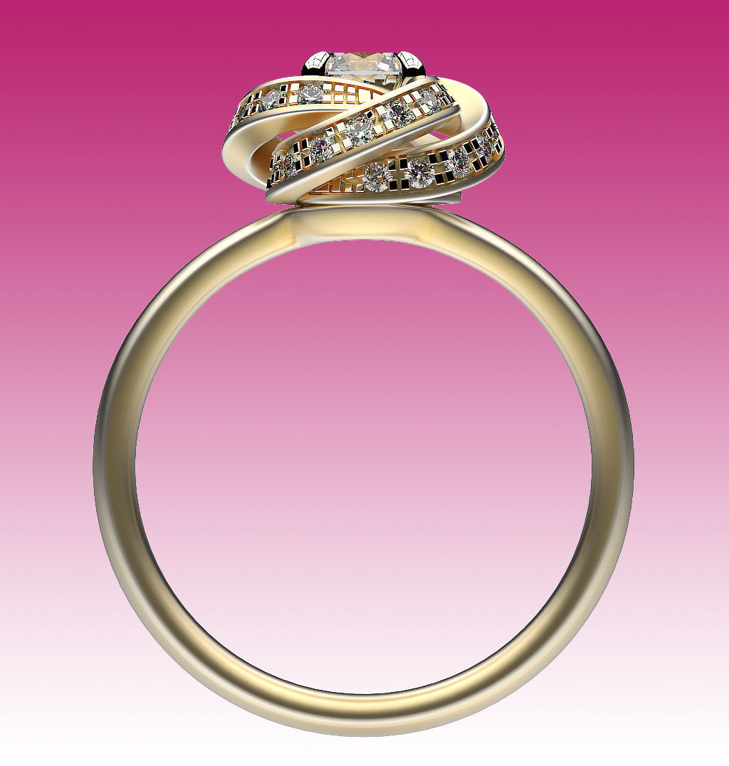 Ring Swirl 3D print model_5