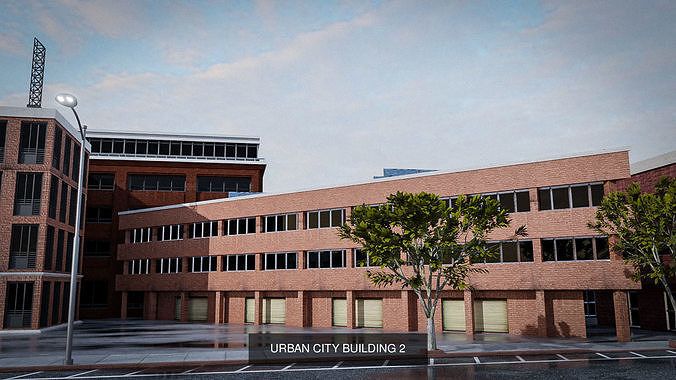 URBAN CITY BUILDING COLLECTION 3D Model Pack 4
