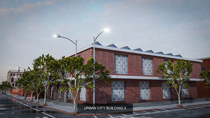 URBAN CITY BUILDING COLLECTION 3D Model Pack 6
