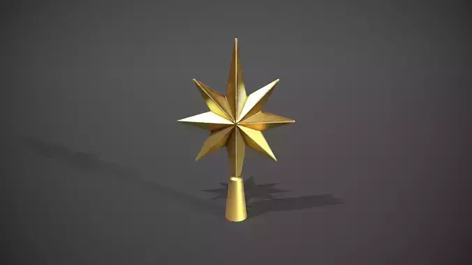 Gold Star Tree Topper