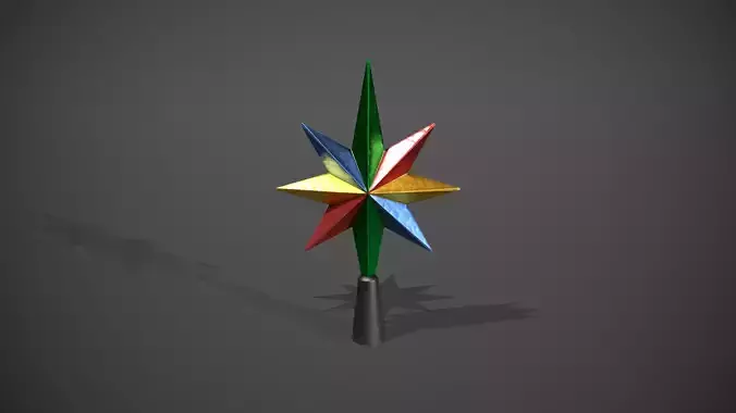 Multi-Coloured Star Tree Topper