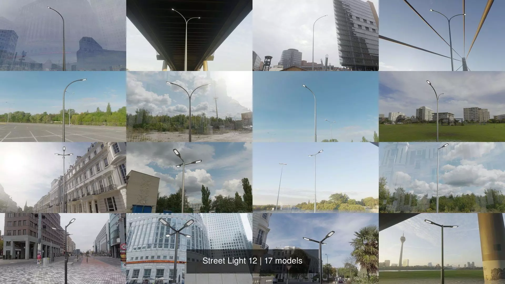 Street Light 12 3D Model Collection_0