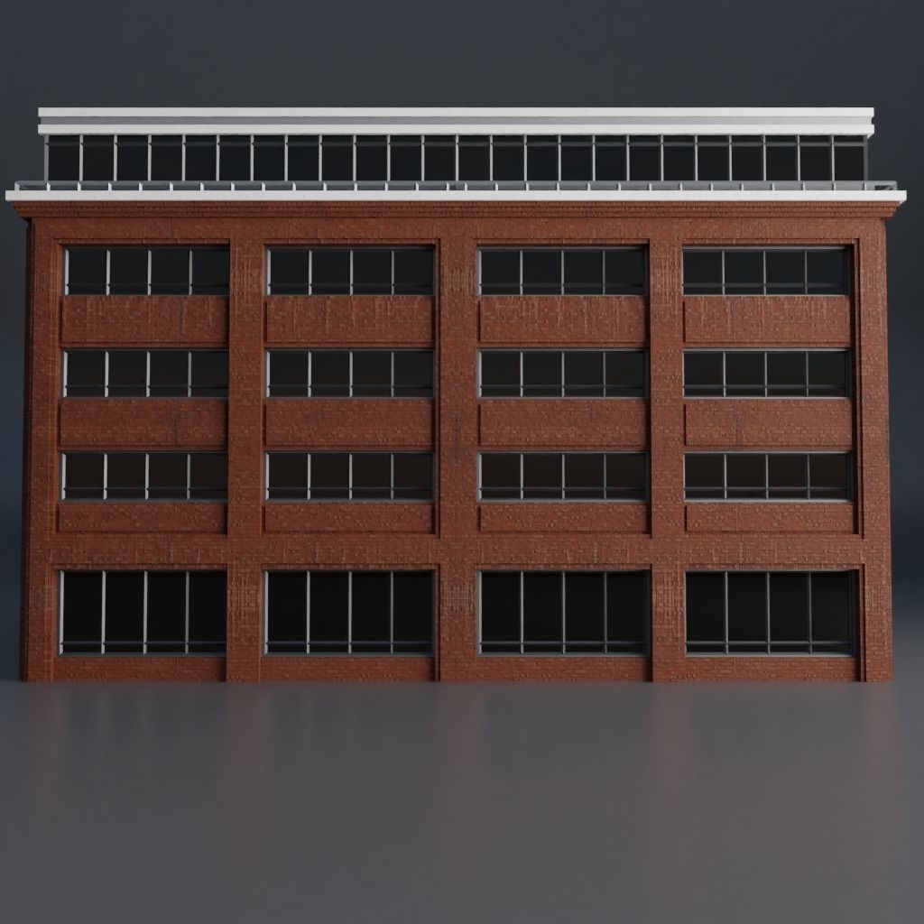 URBAN CITY SCENE Low-poly 3D model_63