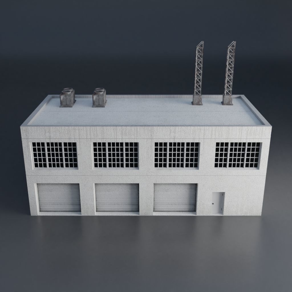 URBAN CITY SCENE Low-poly 3D model_47