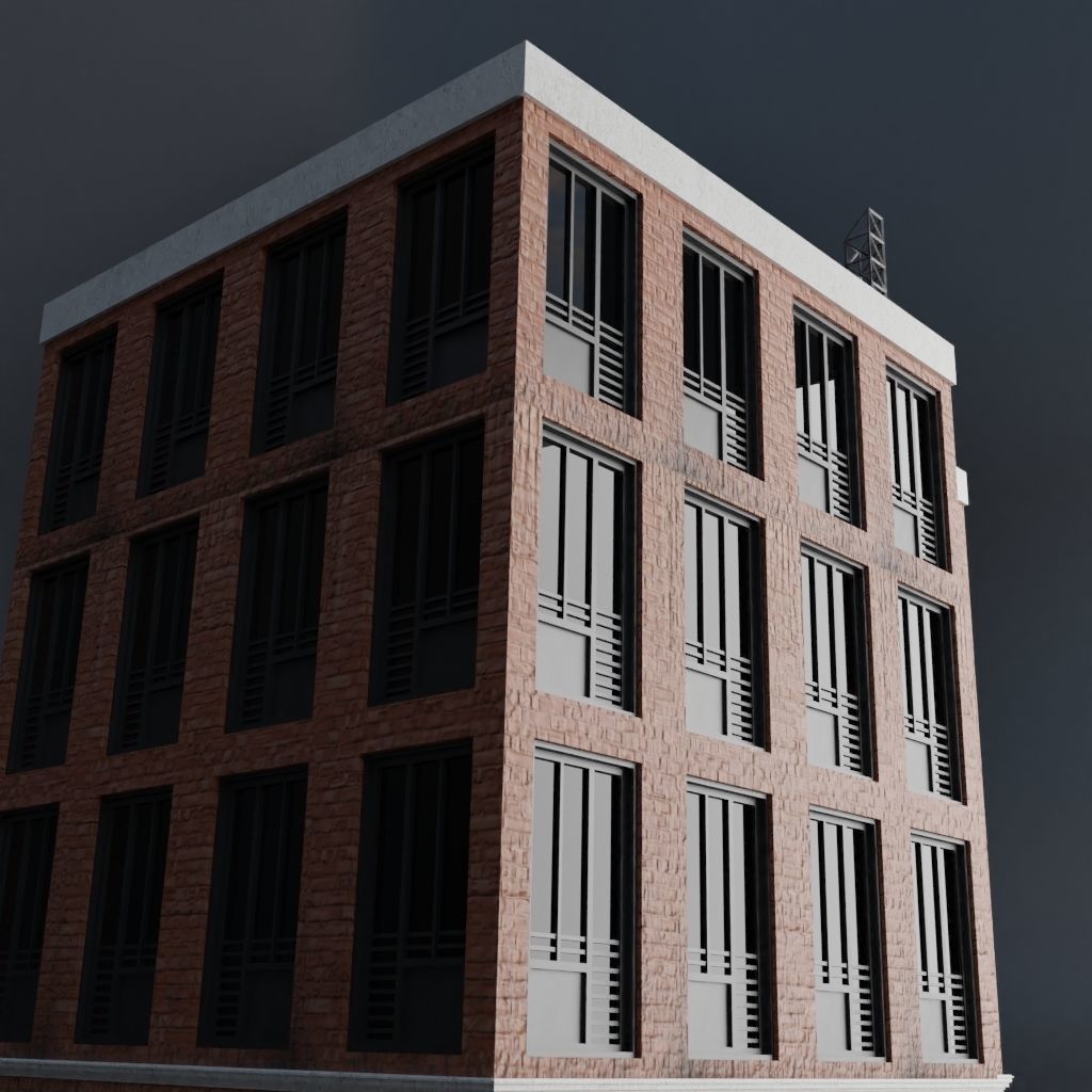 URBAN CITY SCENE Low-poly 3D model_33