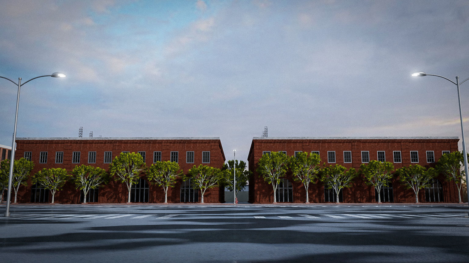 URBAN CITY SCENE Low-poly 3D model_12