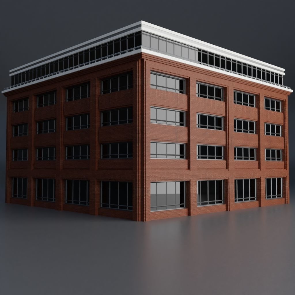URBAN CITY SCENE Low-poly 3D model_64