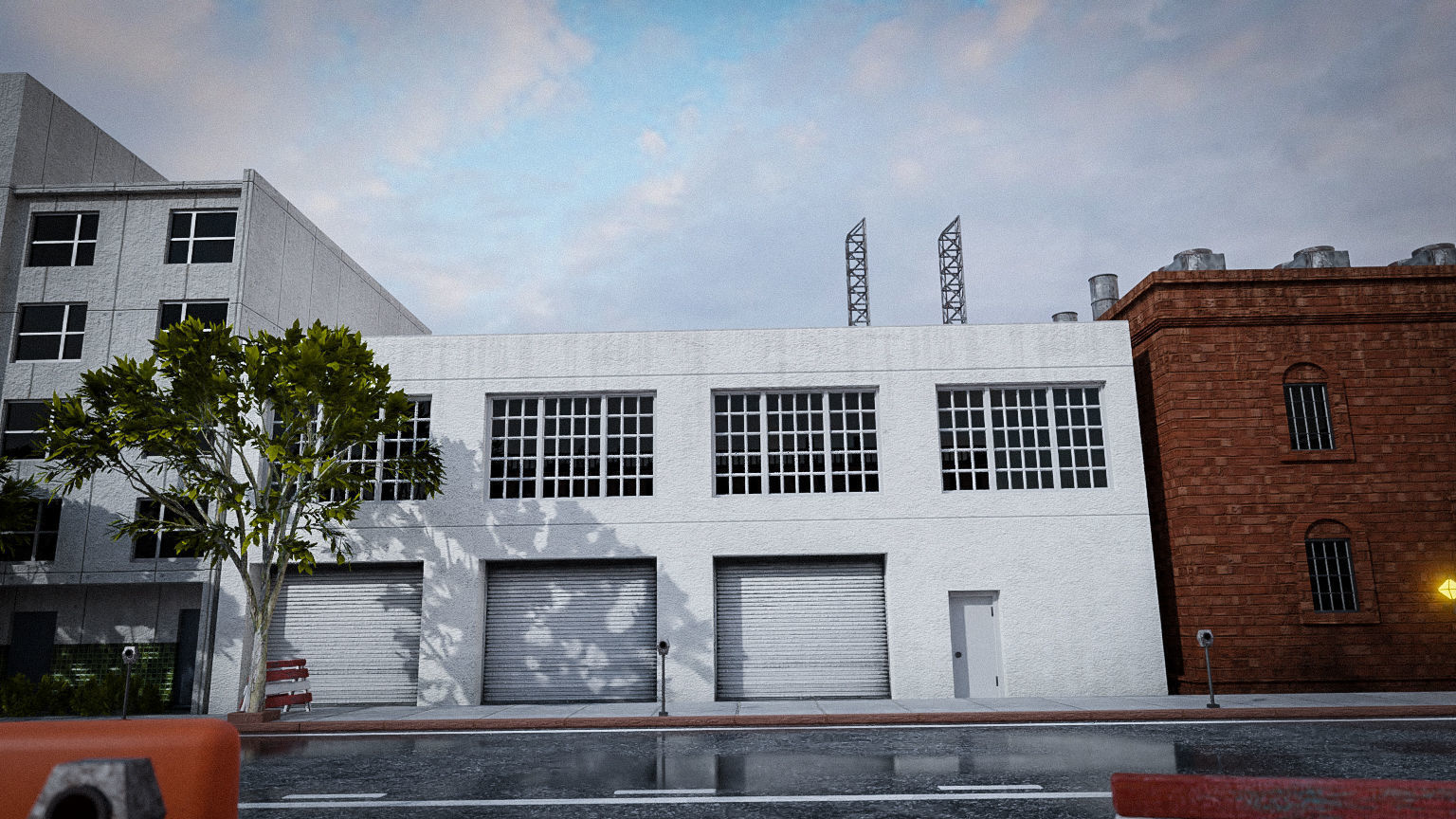 URBAN CITY SCENE Low-poly 3D model_17