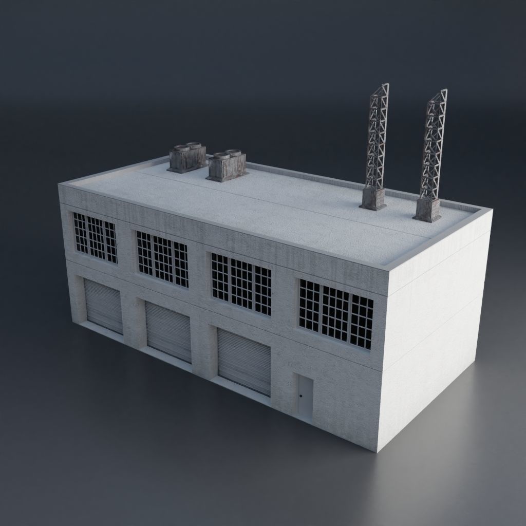 URBAN CITY SCENE Low-poly 3D model_44