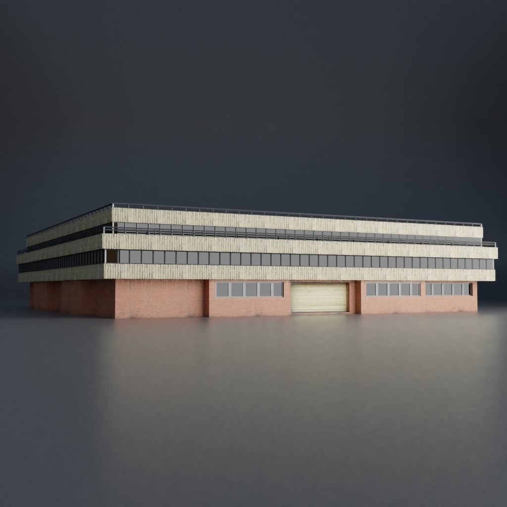 URBAN CITY SCENE Low-poly 3D model_42