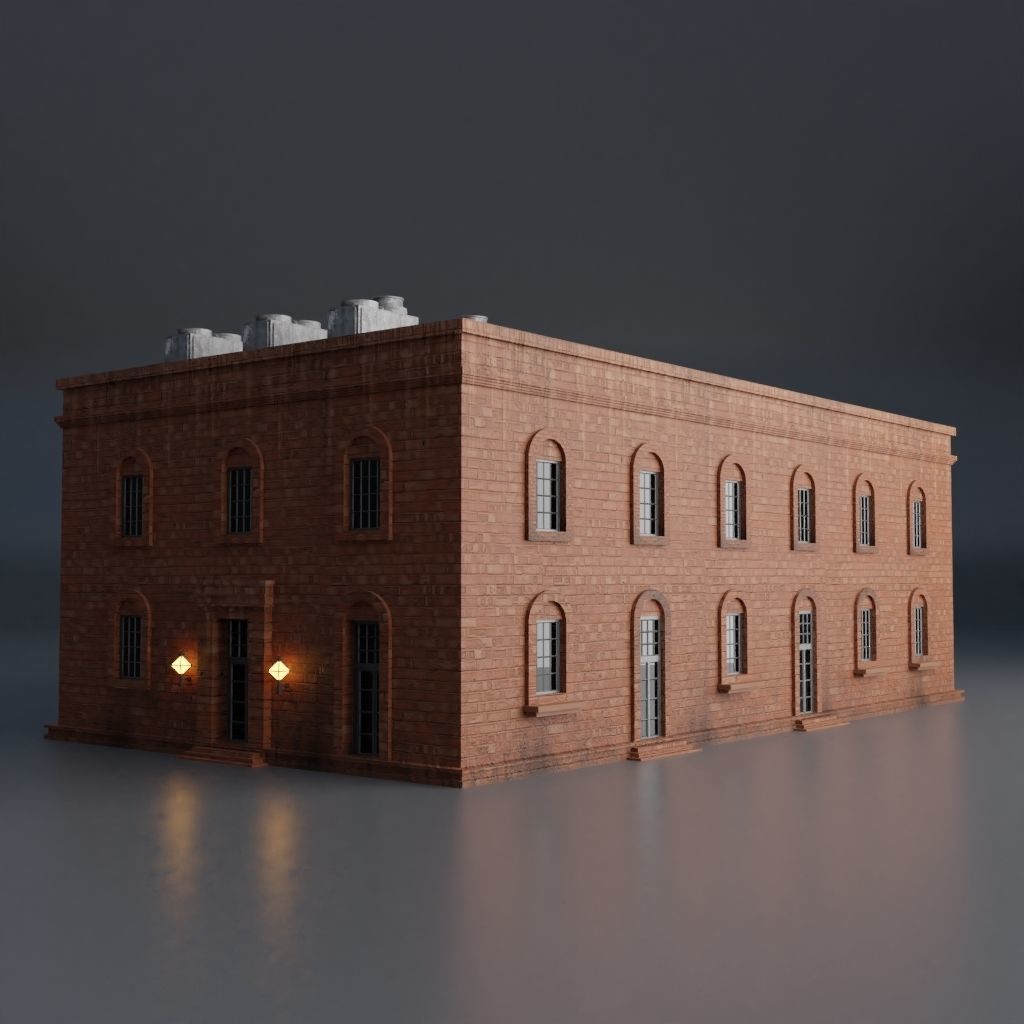 URBAN CITY SCENE Low-poly 3D model_60