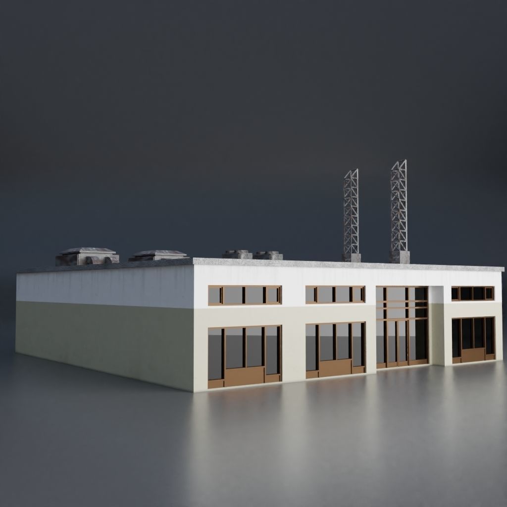 URBAN CITY SCENE Low-poly 3D model_67