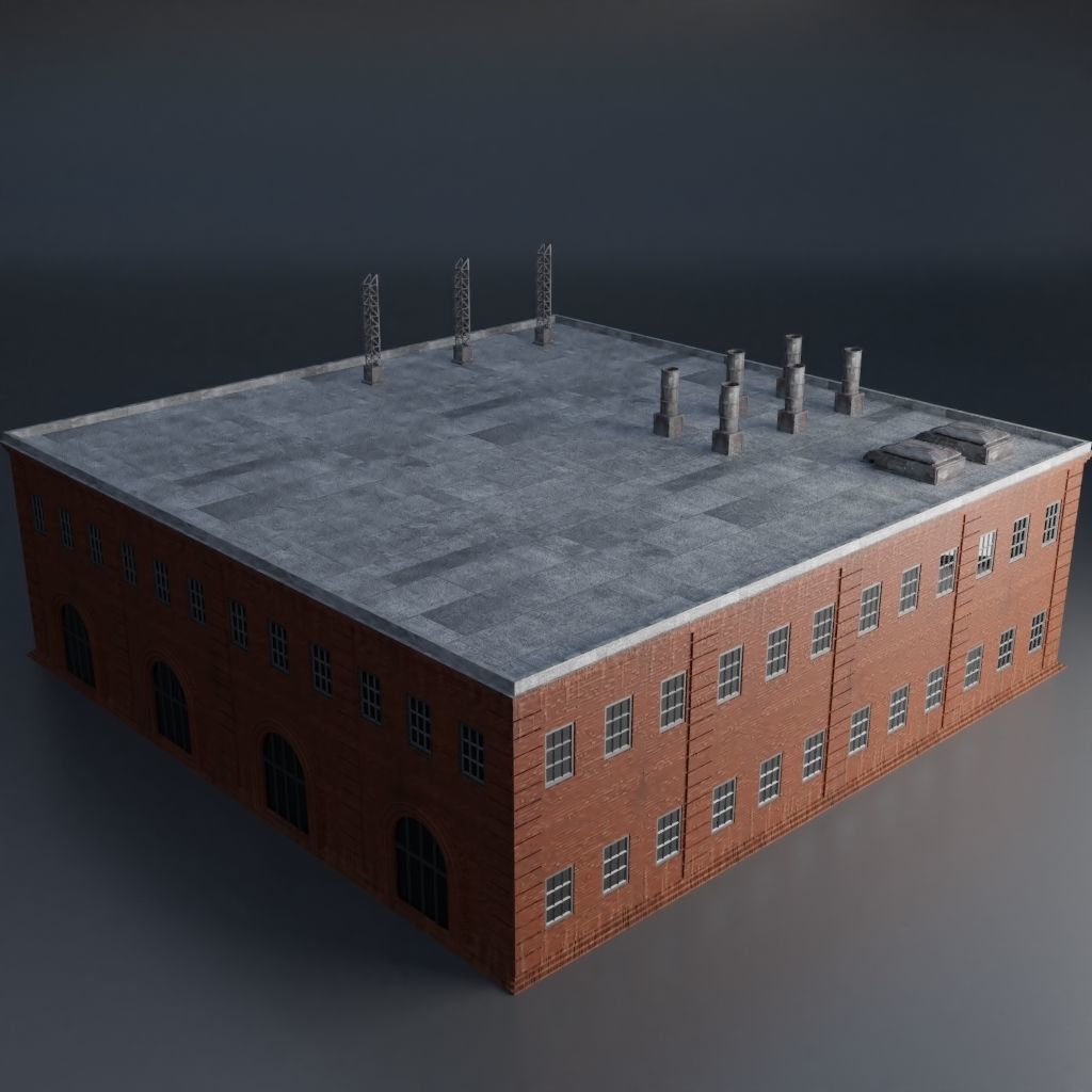 URBAN CITY SCENE Low-poly 3D model_54