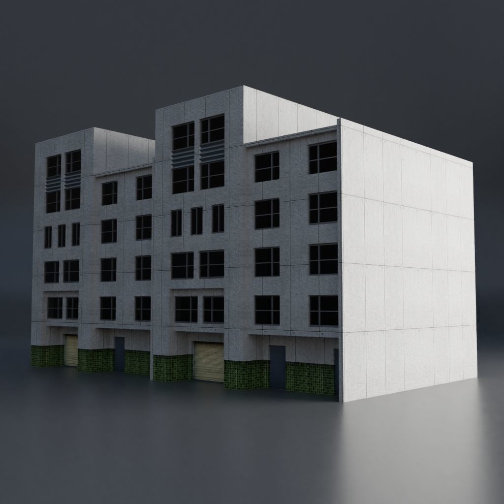 URBAN CITY SCENE Low-poly 3D model_51