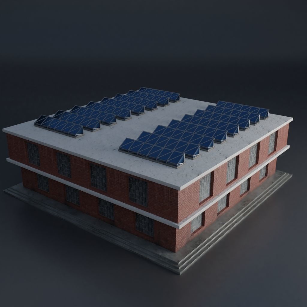 URBAN CITY SCENE Low-poly 3D model_57