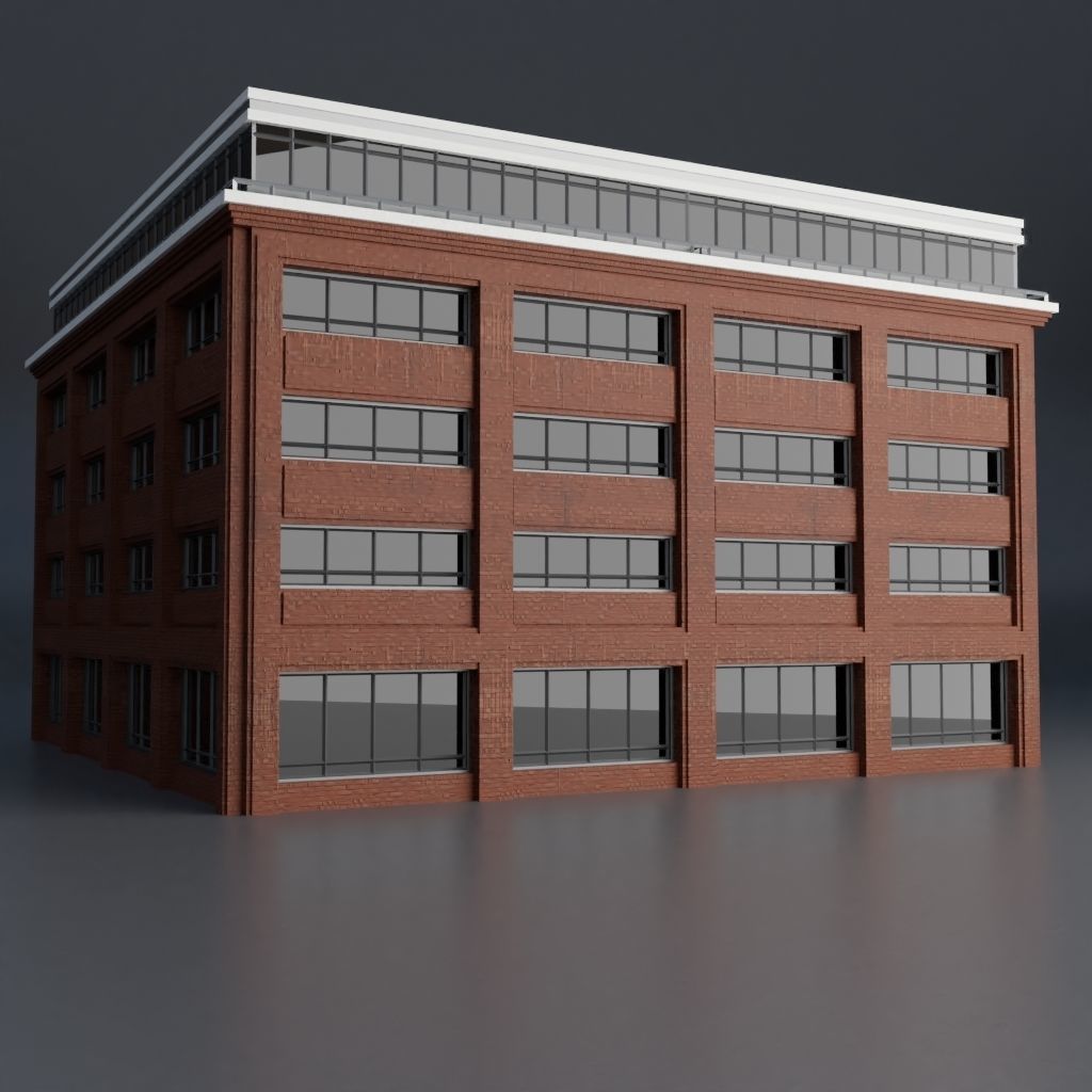 URBAN CITY SCENE Low-poly 3D model_65