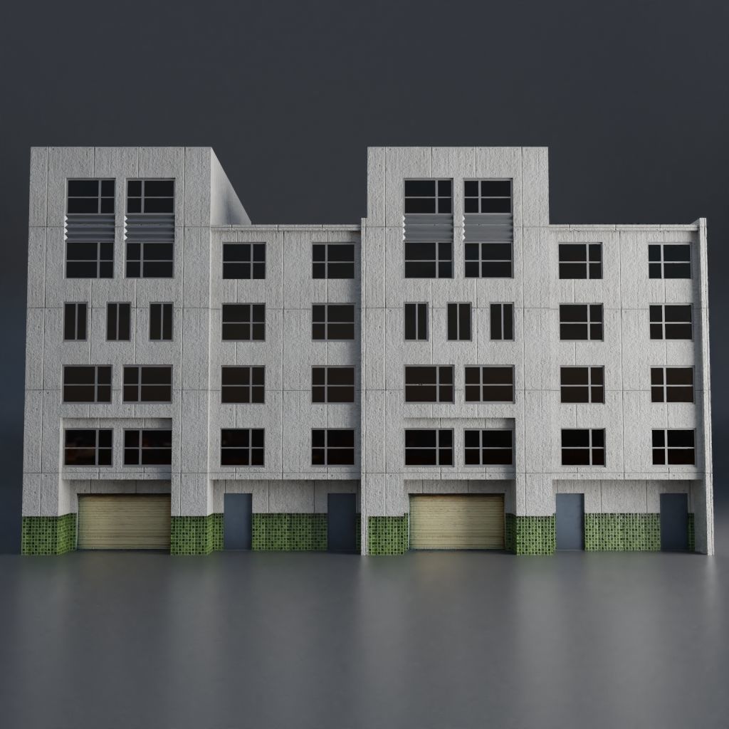 URBAN CITY SCENE Low-poly 3D model_49