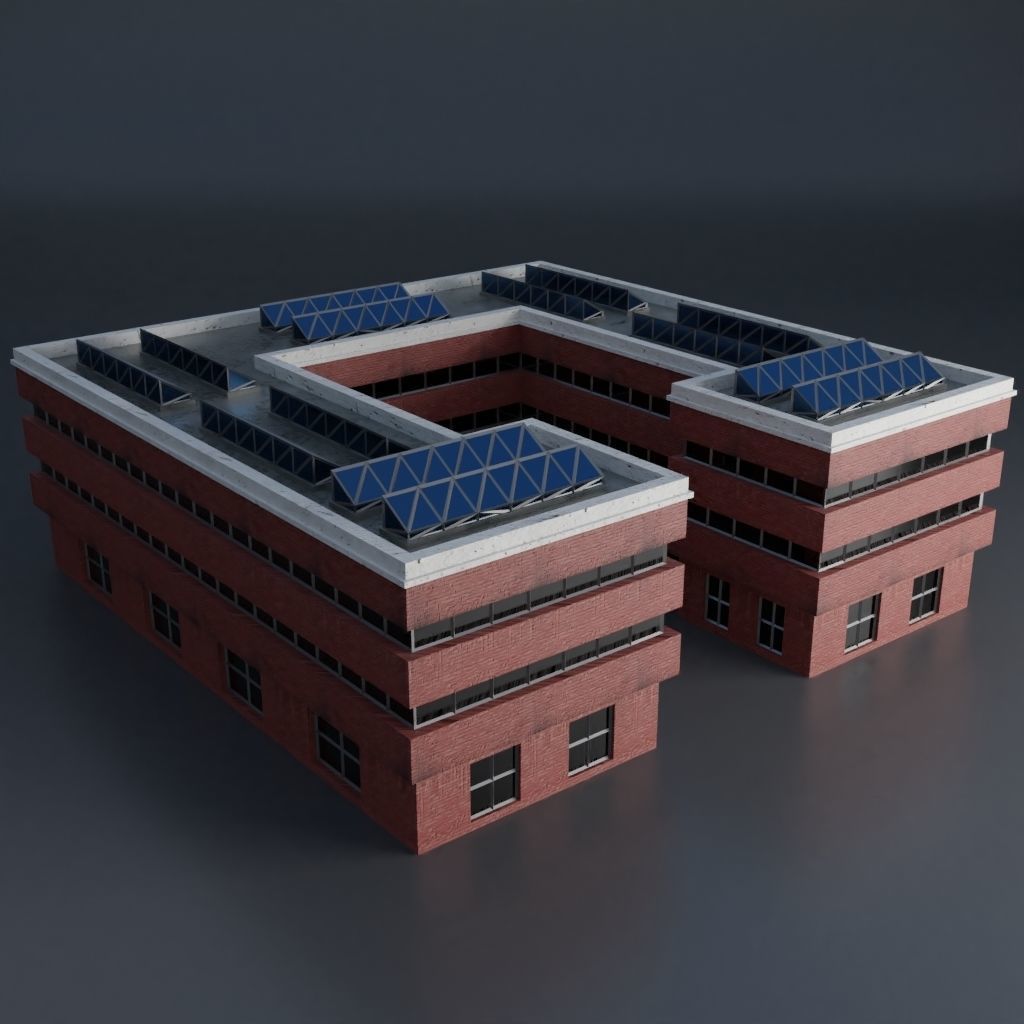 URBAN CITY SCENE Low-poly 3D model_28