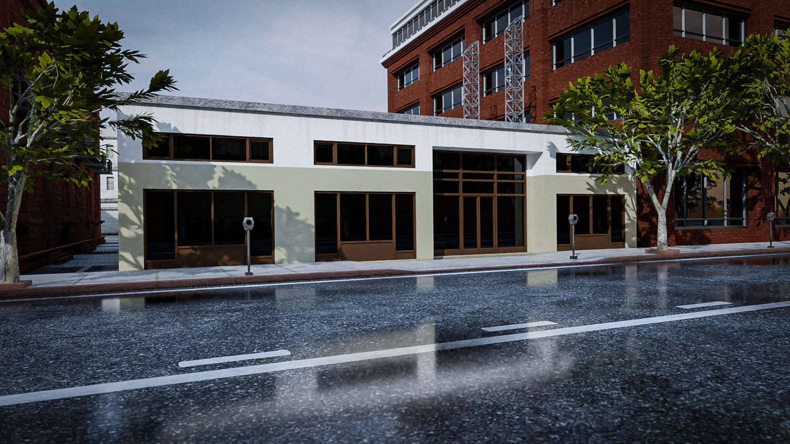 URBAN CITY SCENE Low-poly 3D model_15