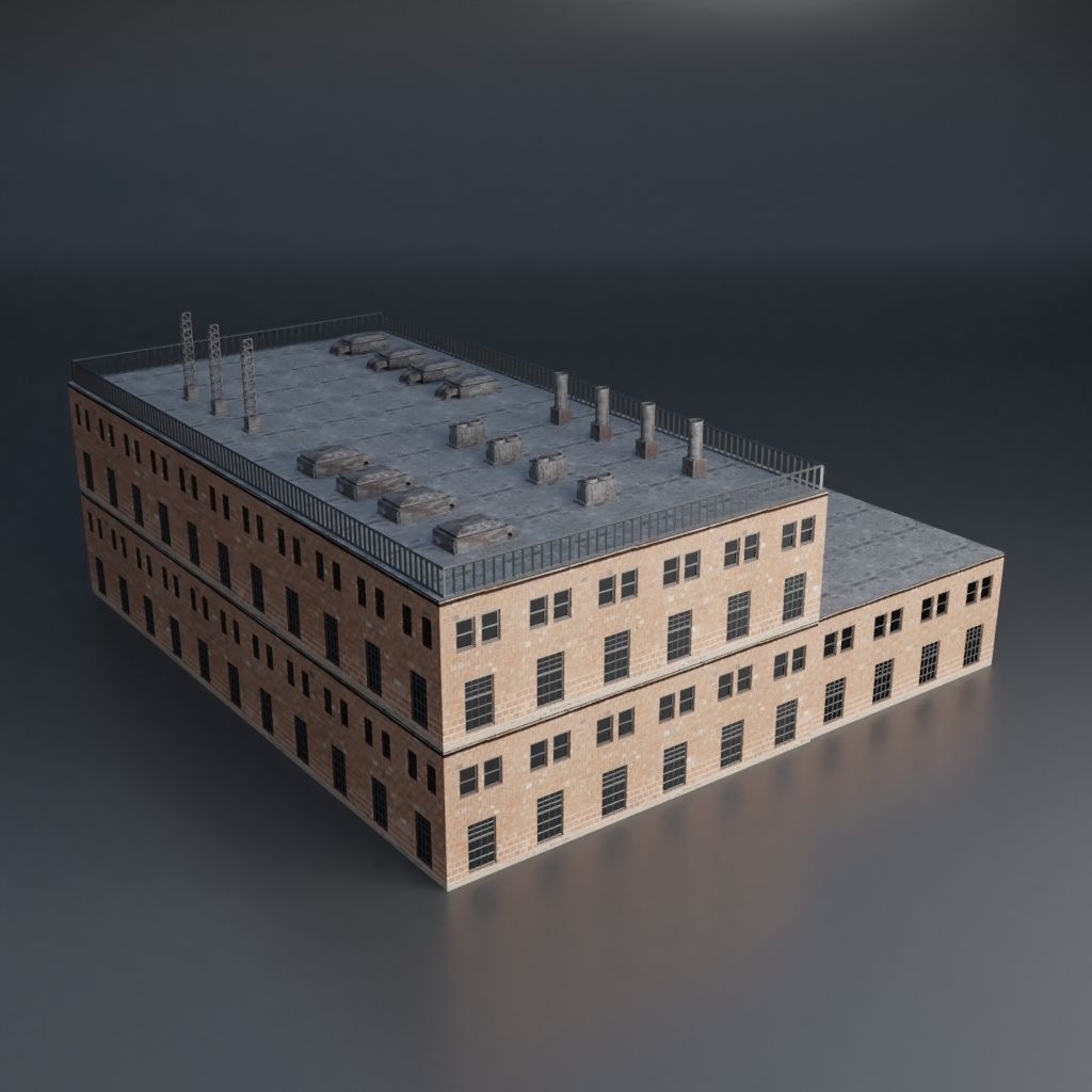 URBAN CITY SCENE Low-poly 3D model_26