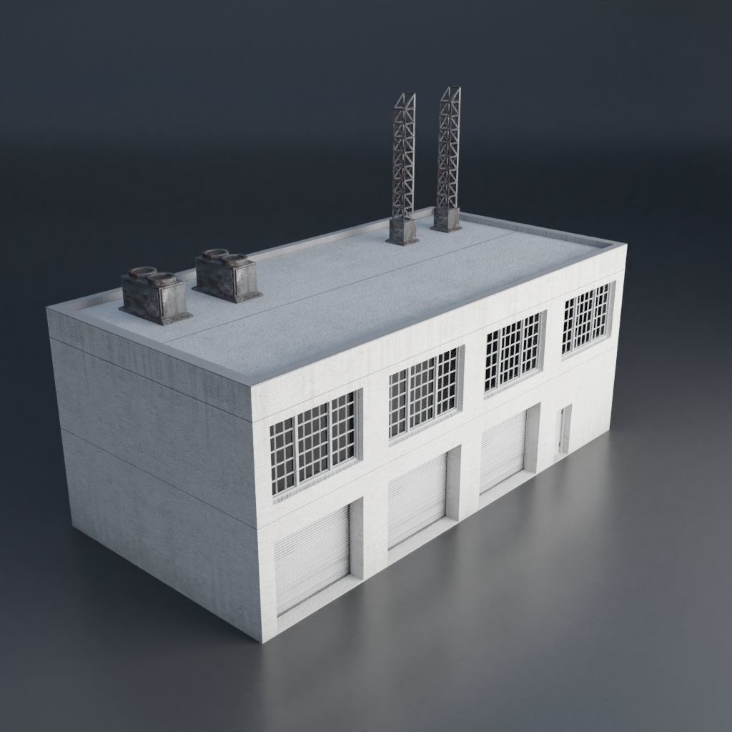 URBAN CITY SCENE Low-poly 3D model_48