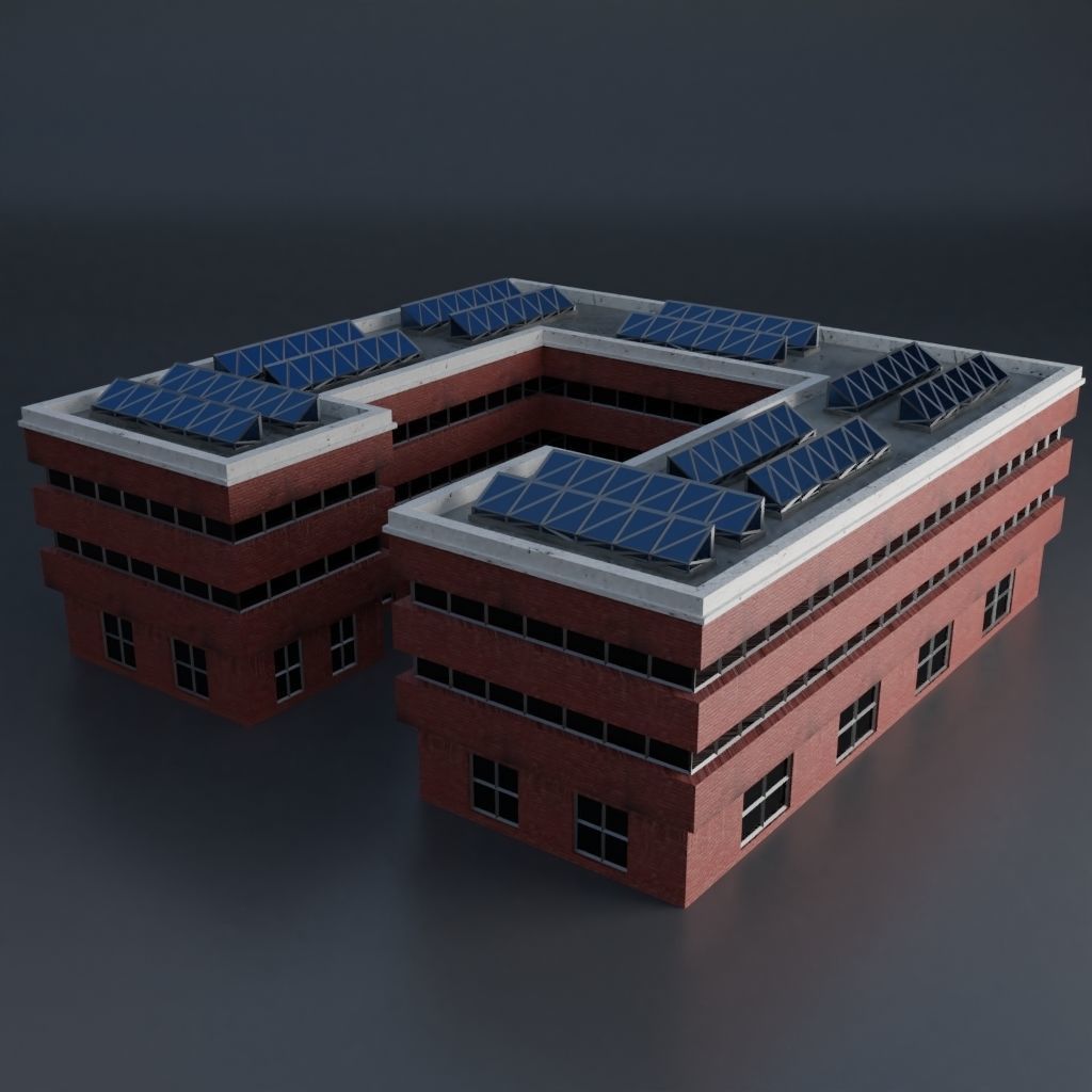 URBAN CITY SCENE Low-poly 3D model_27