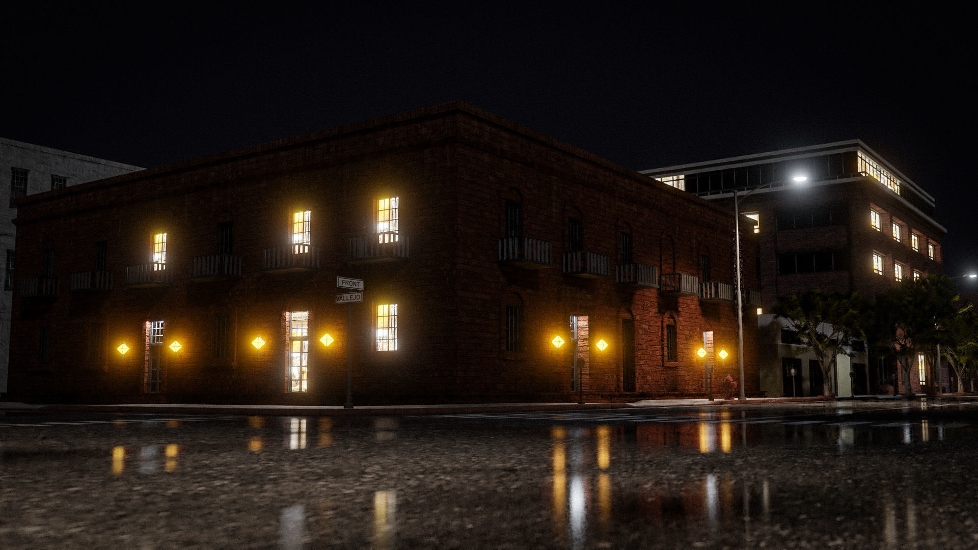 URBAN CITY SCENE Low-poly 3D model_22