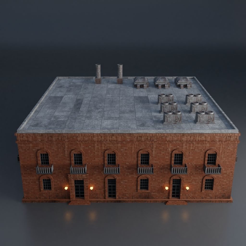 URBAN CITY SCENE Low-poly 3D model_45