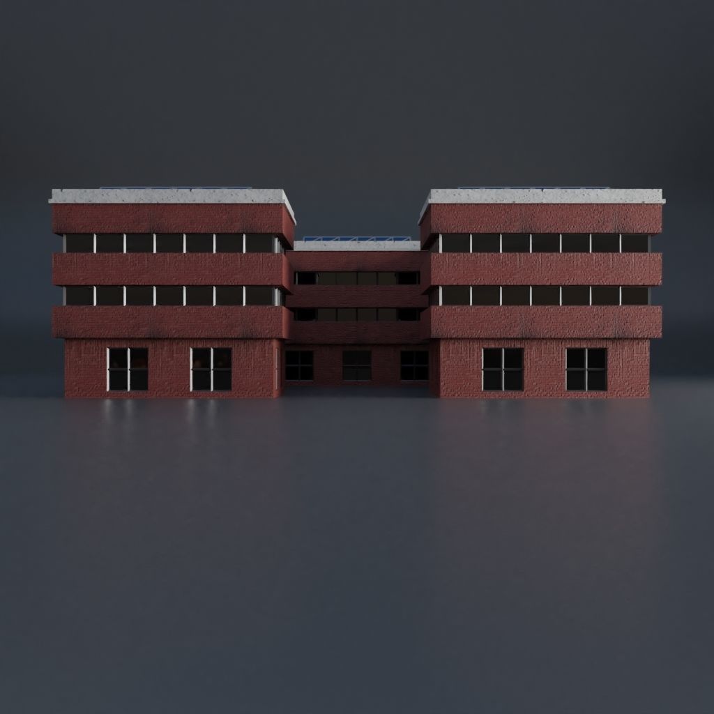 URBAN CITY SCENE Low-poly 3D model_29