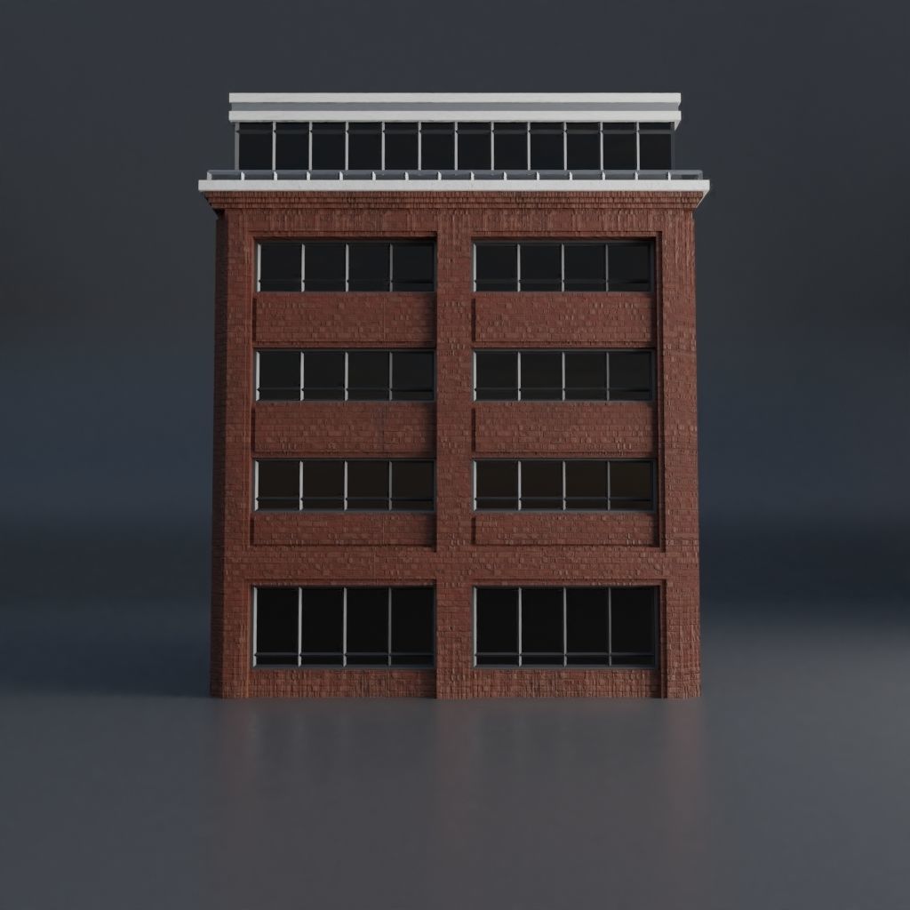 URBAN CITY SCENE Low-poly 3D model_35