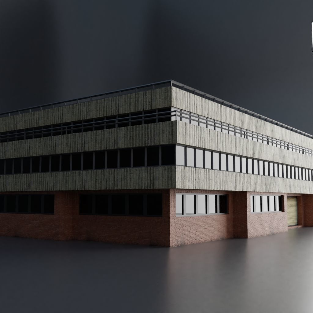 URBAN CITY SCENE Low-poly 3D model_43