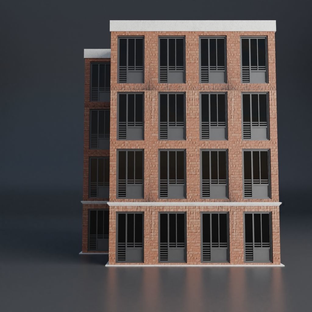 URBAN CITY SCENE Low-poly 3D model_30