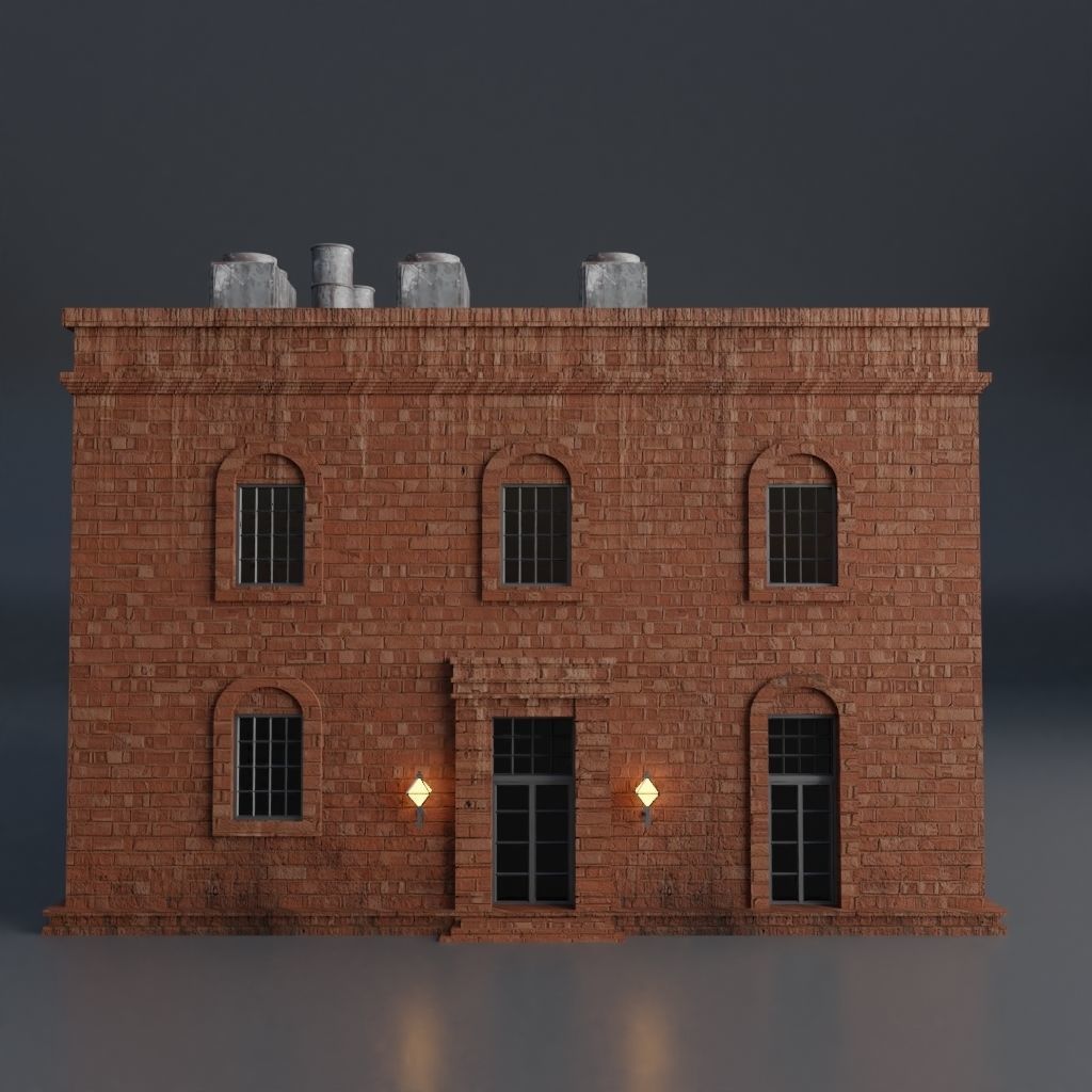 URBAN CITY SCENE Low-poly 3D model_58