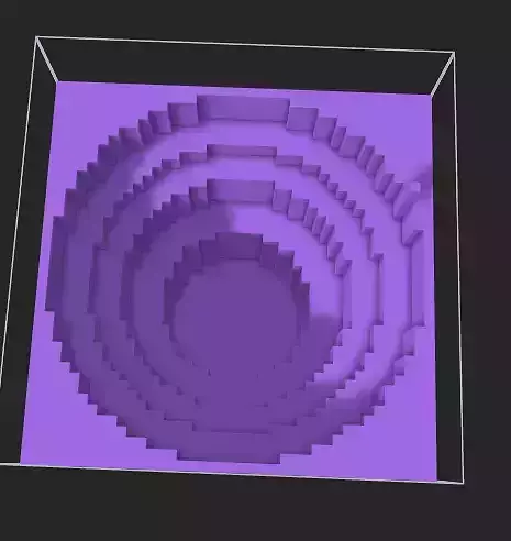 Canyon circle in box