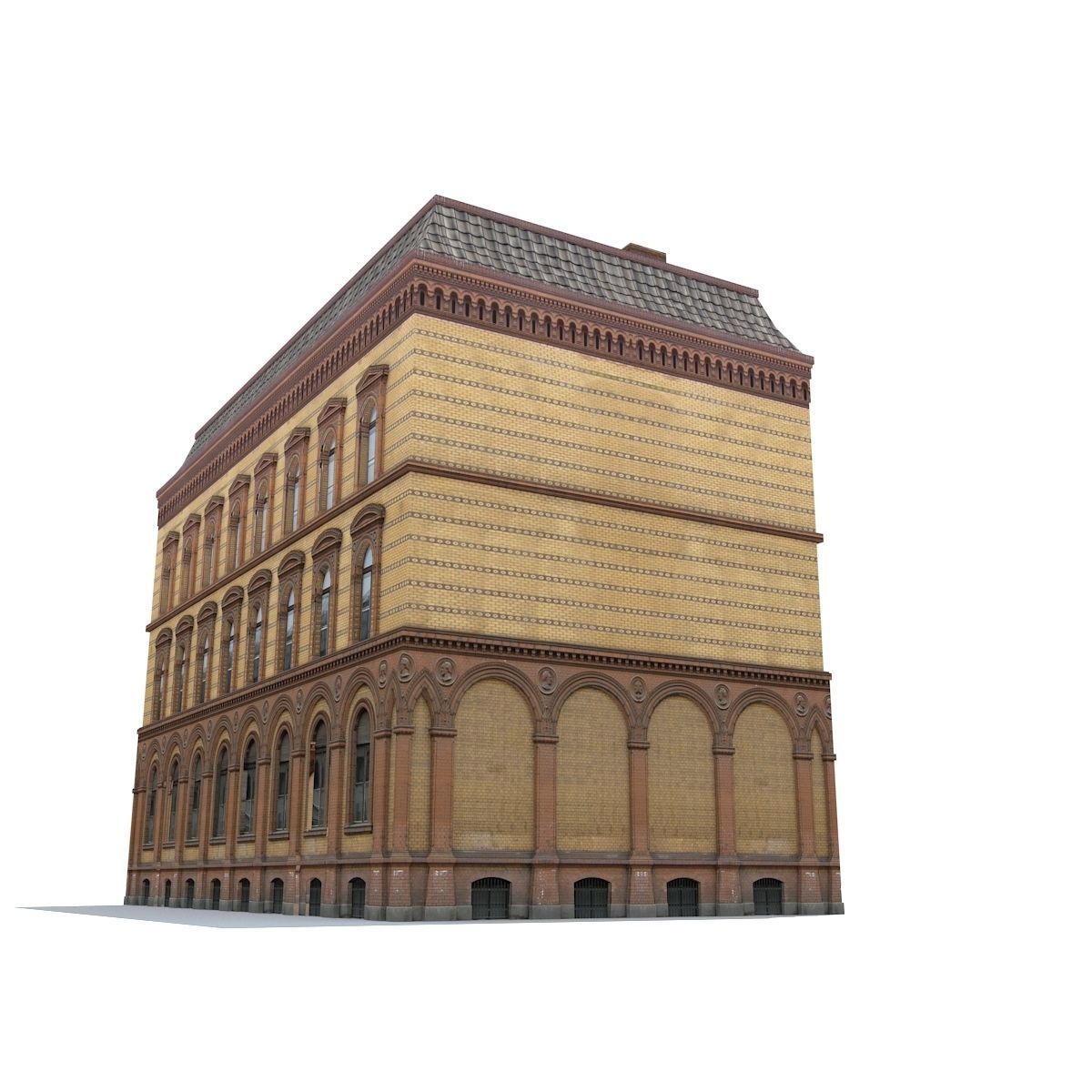 Apartment House 207 Low-poly 3D model_5