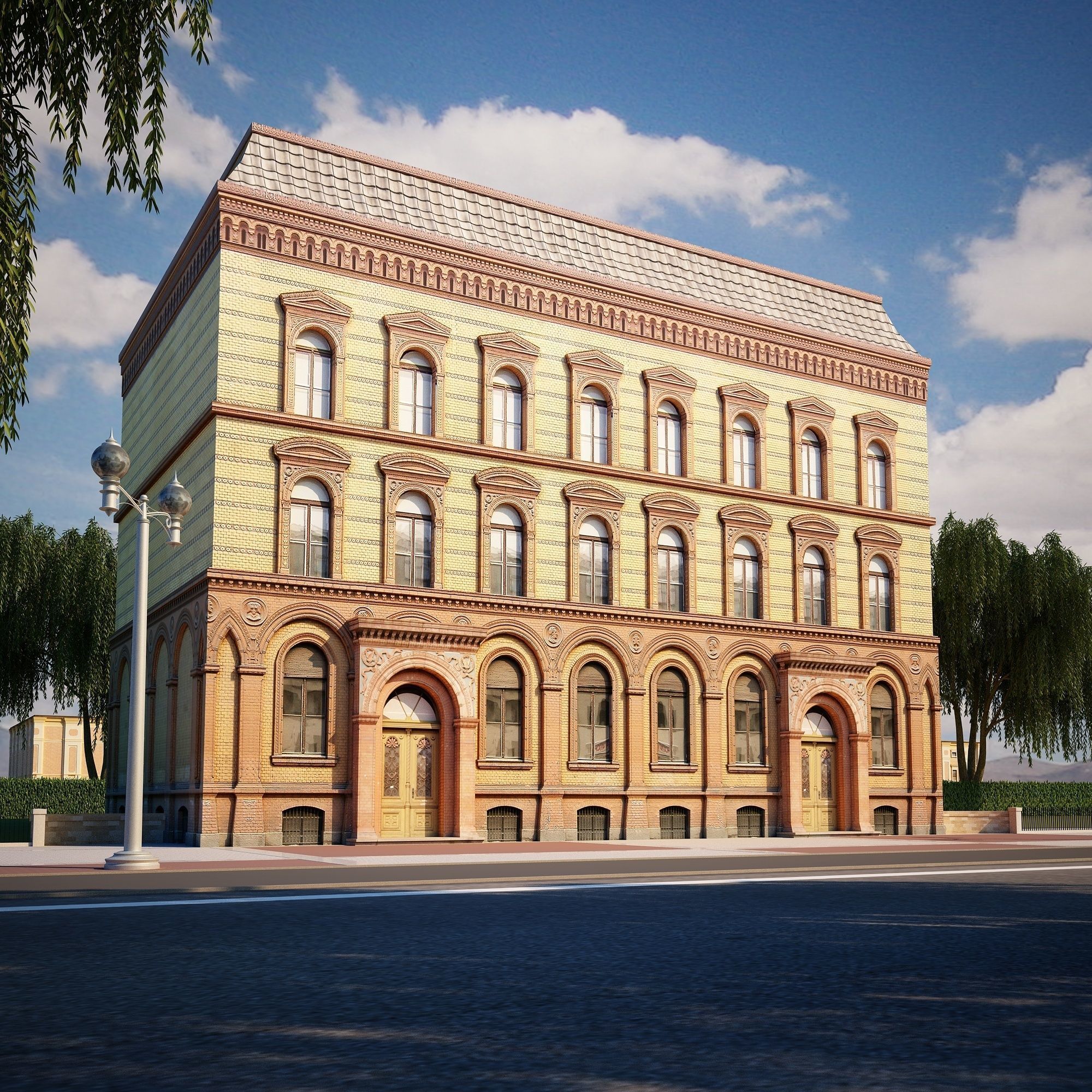 Apartment House 207 Low-poly 3D model_11