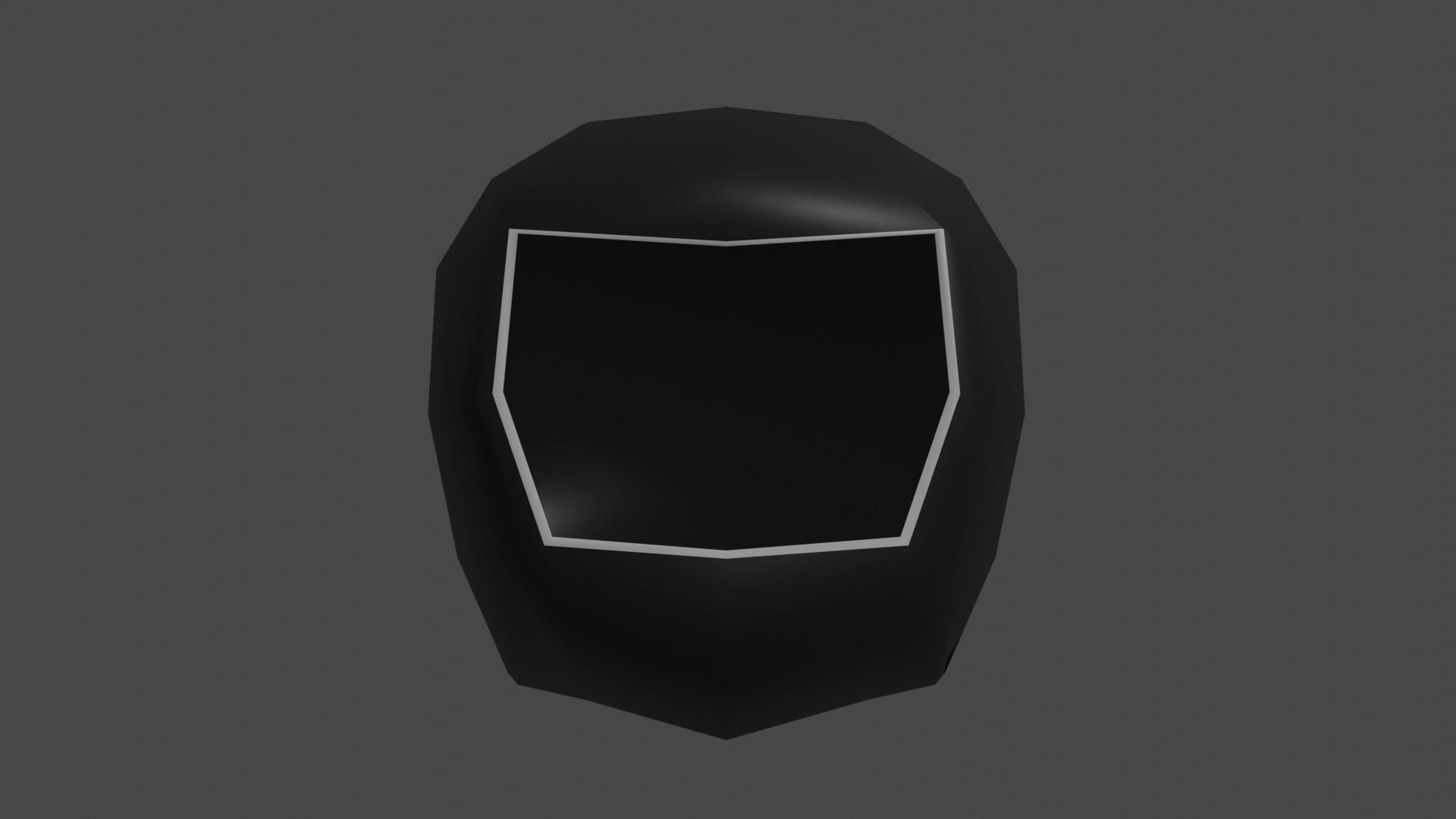 Low poly motorcycle helmet Low-poly 3D model_4