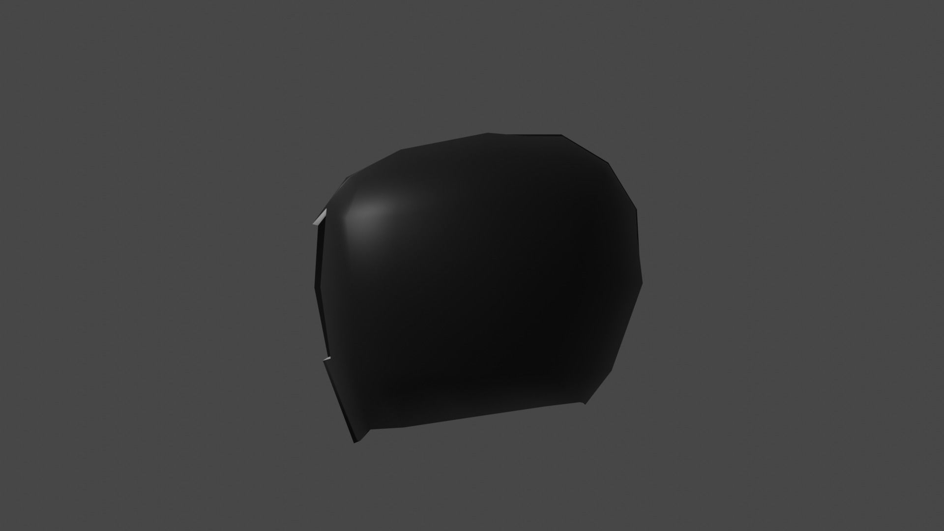 Low poly motorcycle helmet Low-poly 3D model_3