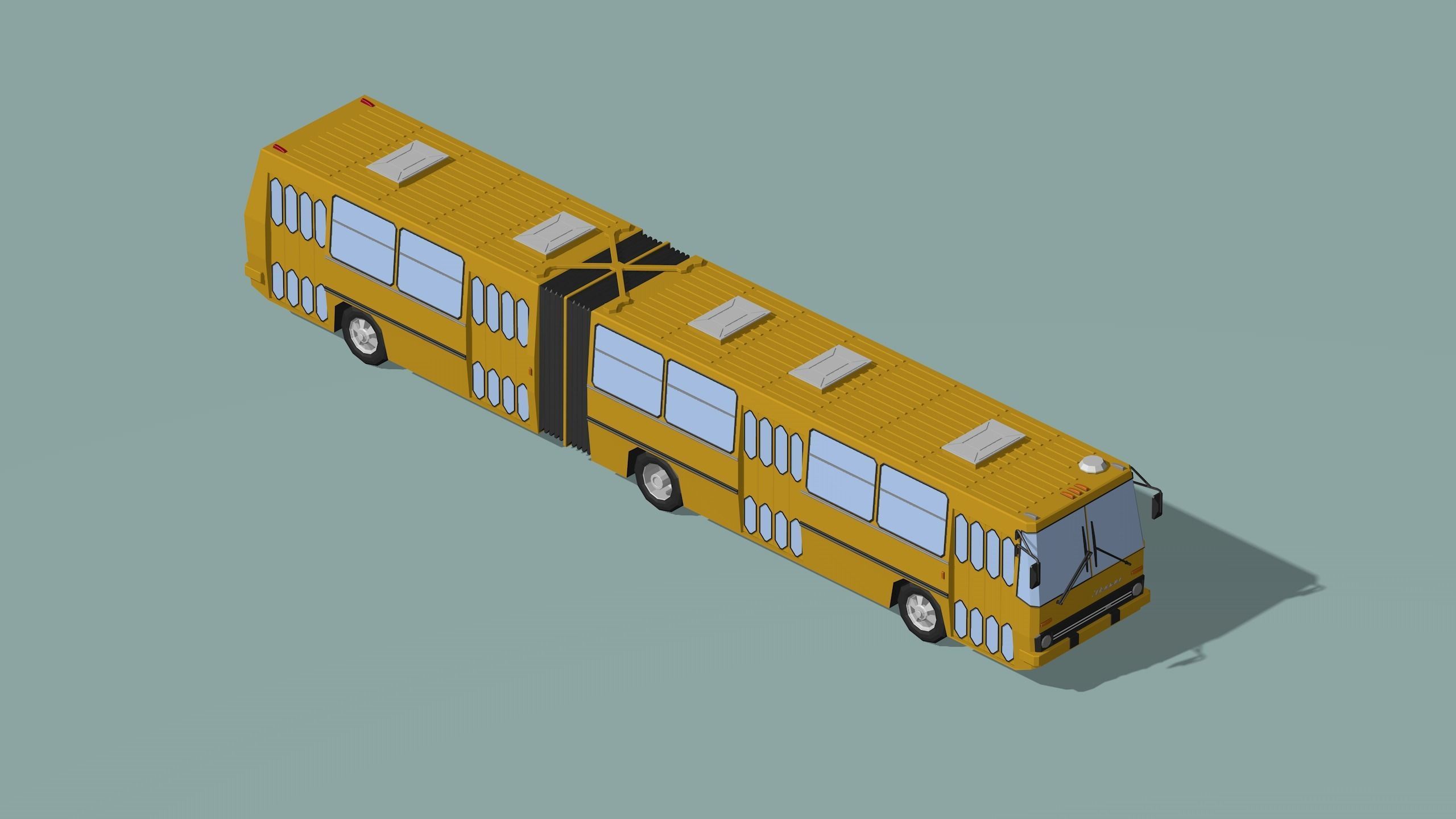 passenger bus 3D model_2