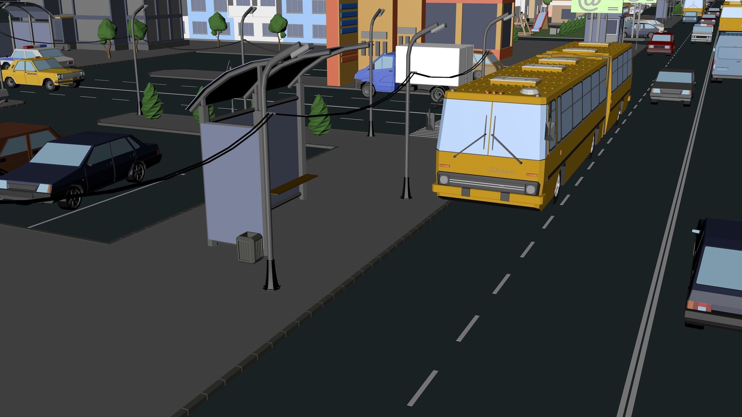 passenger bus 3D model_32
