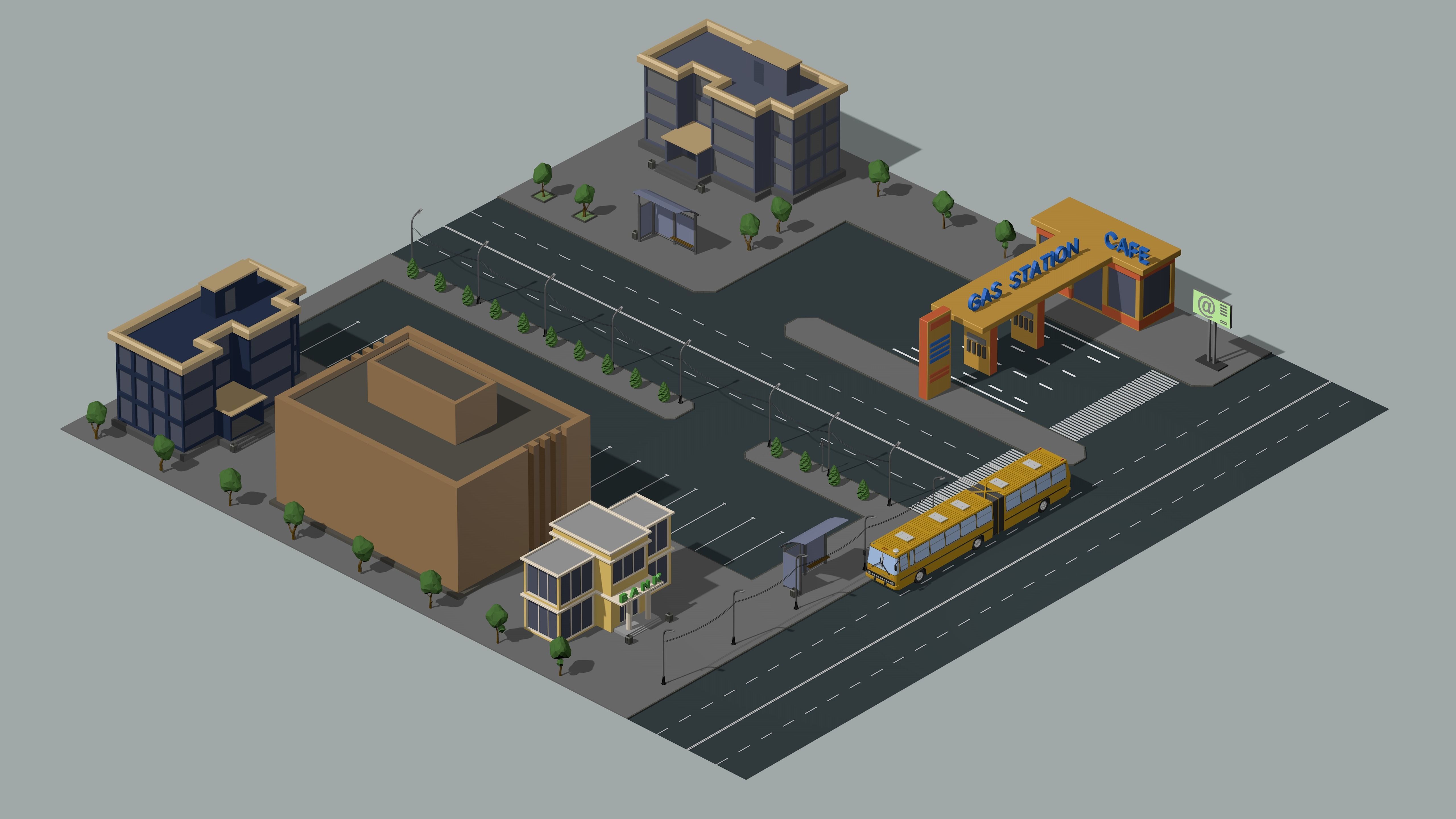 passenger bus 3D model_33