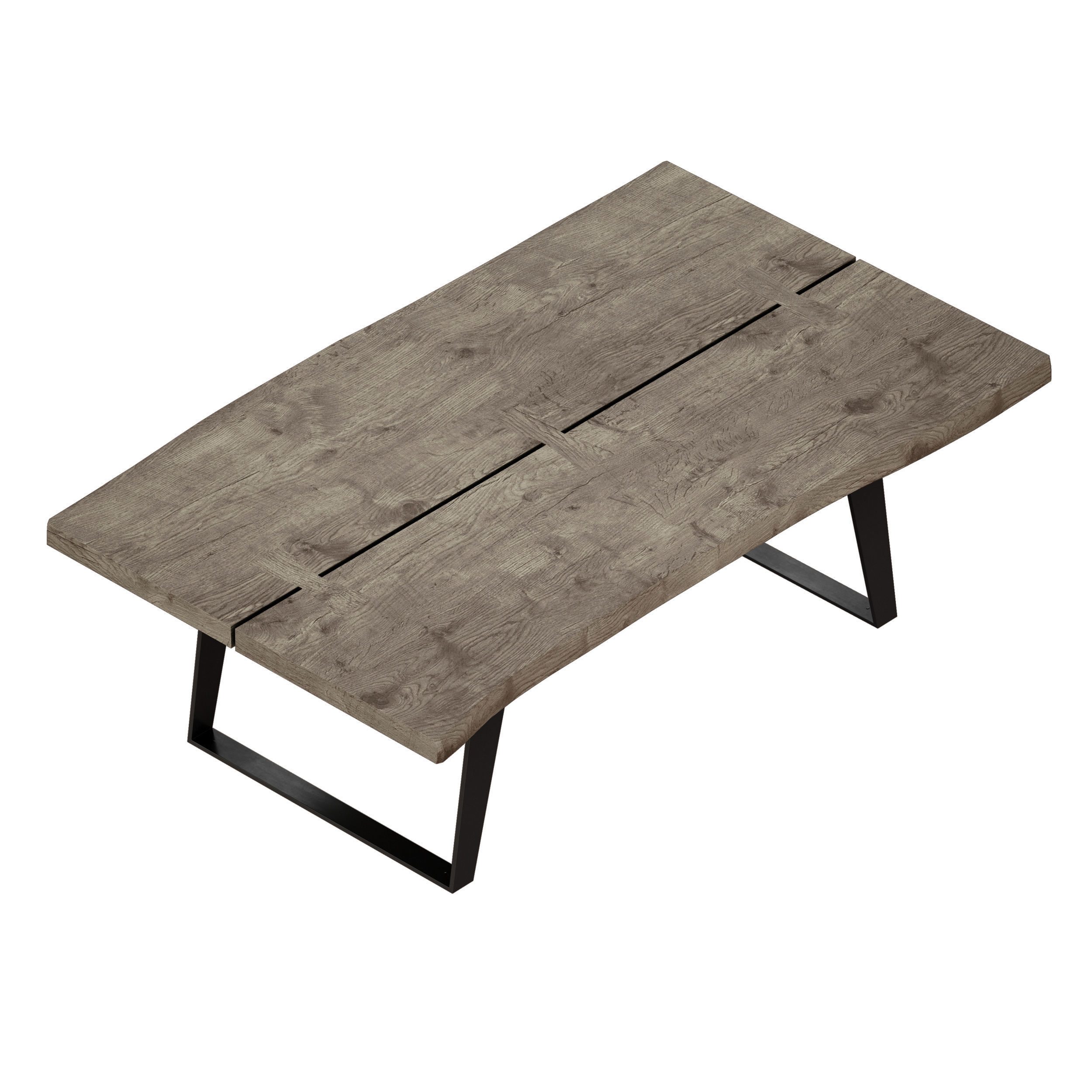Yukon Grey Coffee Table Crate and Barrel 3D model_4
