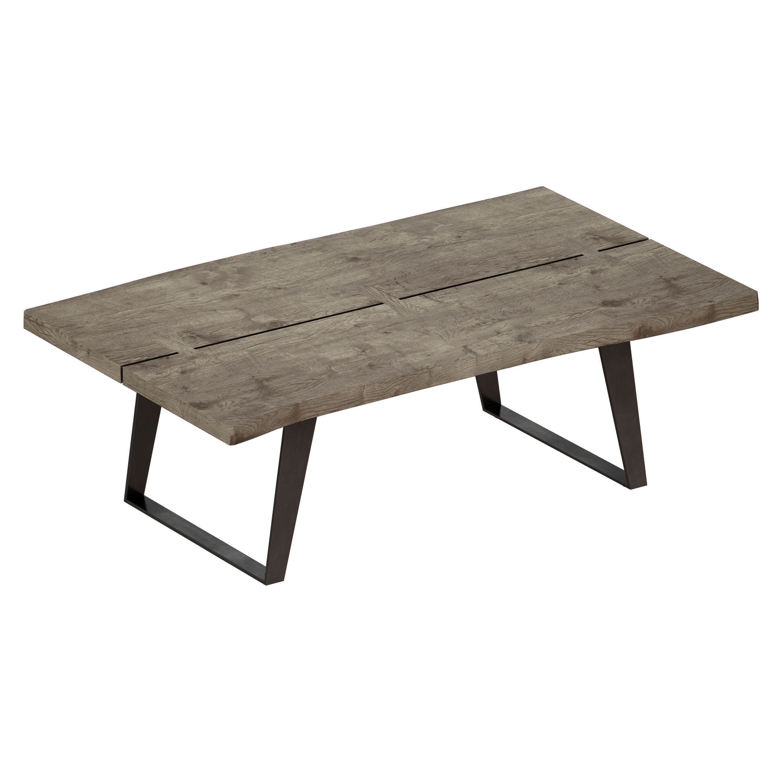 Yukon Grey Coffee Table Crate and Barrel 3D model_1