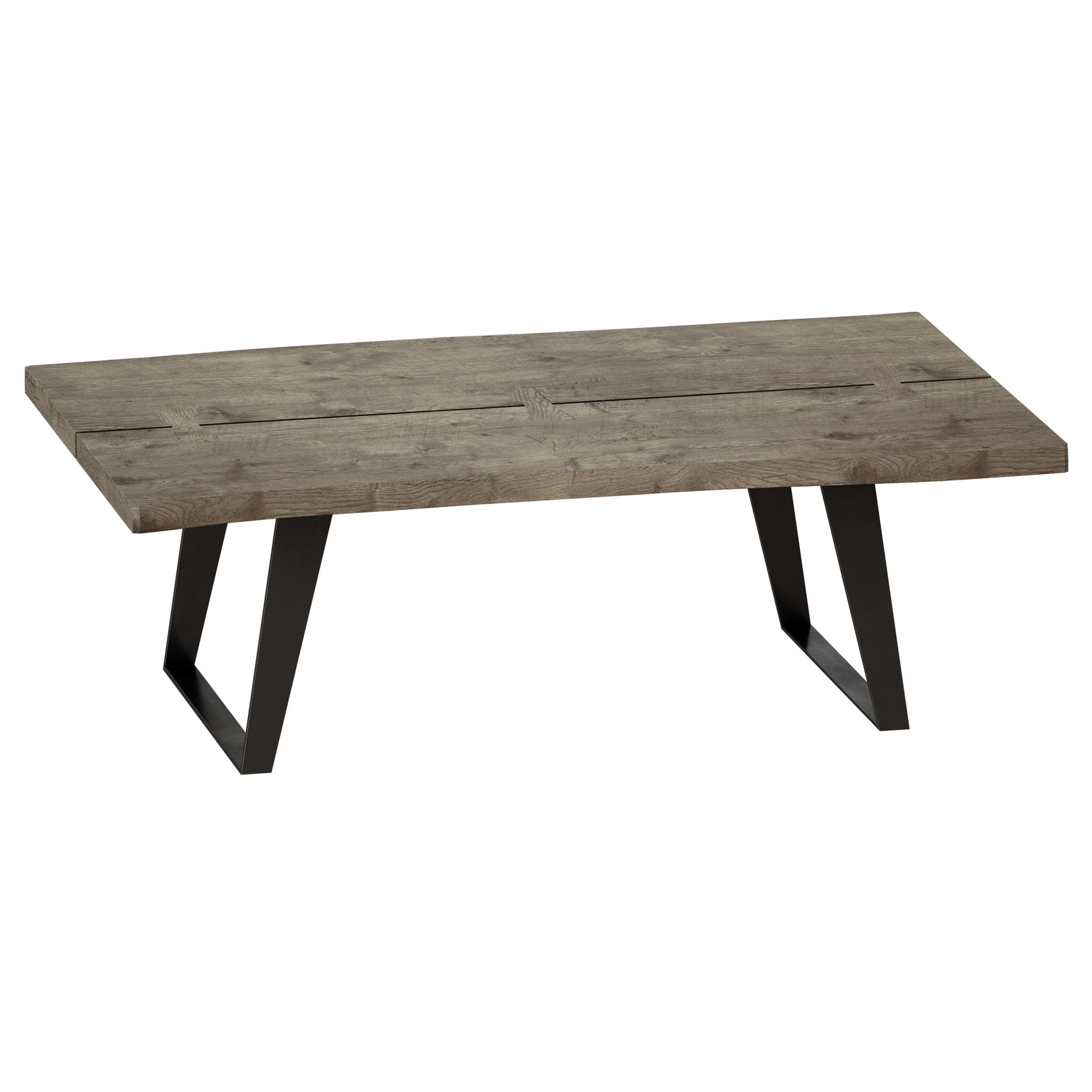 Yukon Grey Coffee Table Crate and Barrel 3D model_2