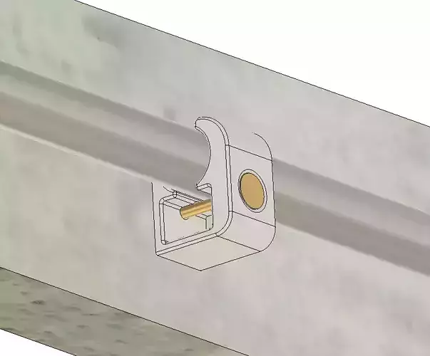 Pipe clamp holder pipe fixation 3D print model