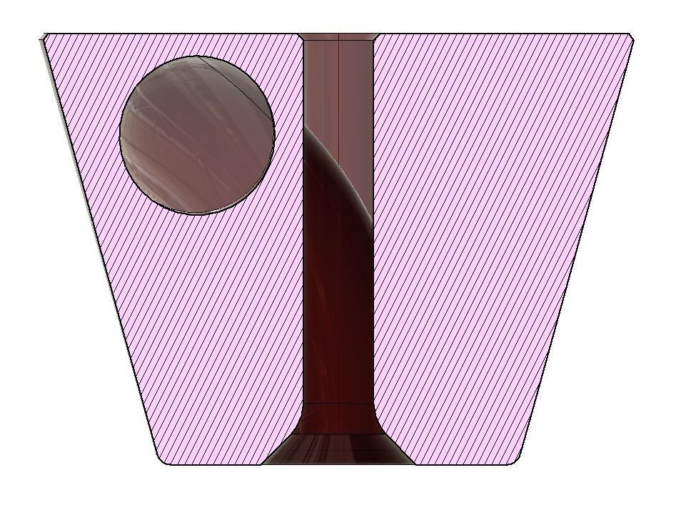 eyelet loop for rope only 1 screw necessary 3D print model_2