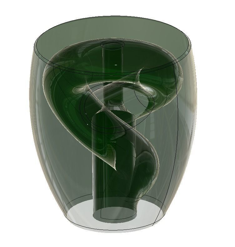 eyelet loop for rope only 1 screw necessary 3D print model_3