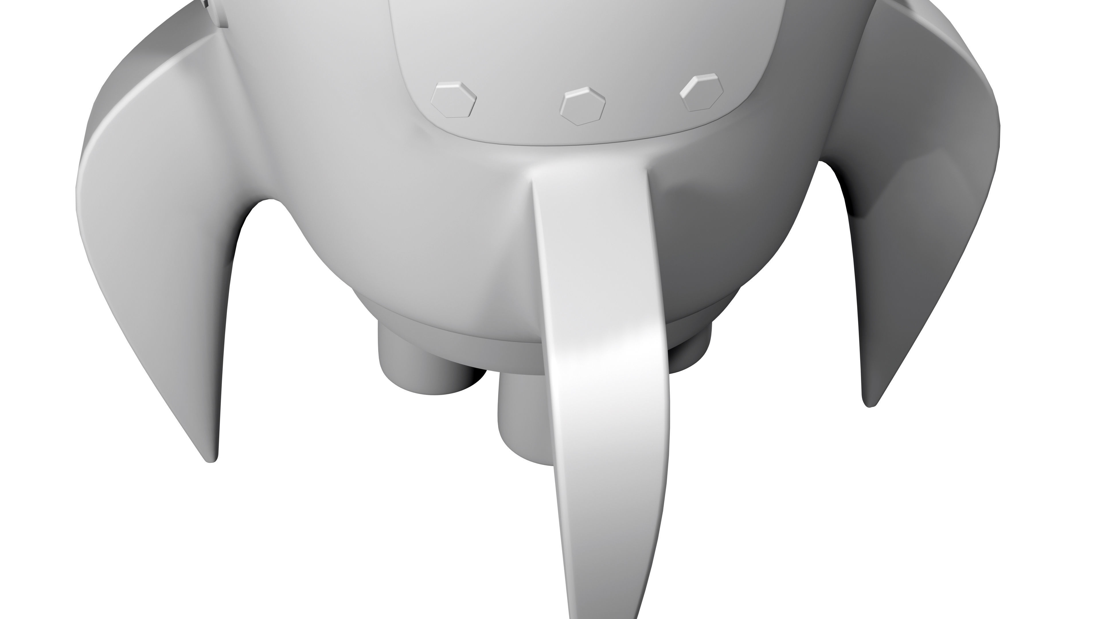 Toy Rocket Space Ship 3D model_15