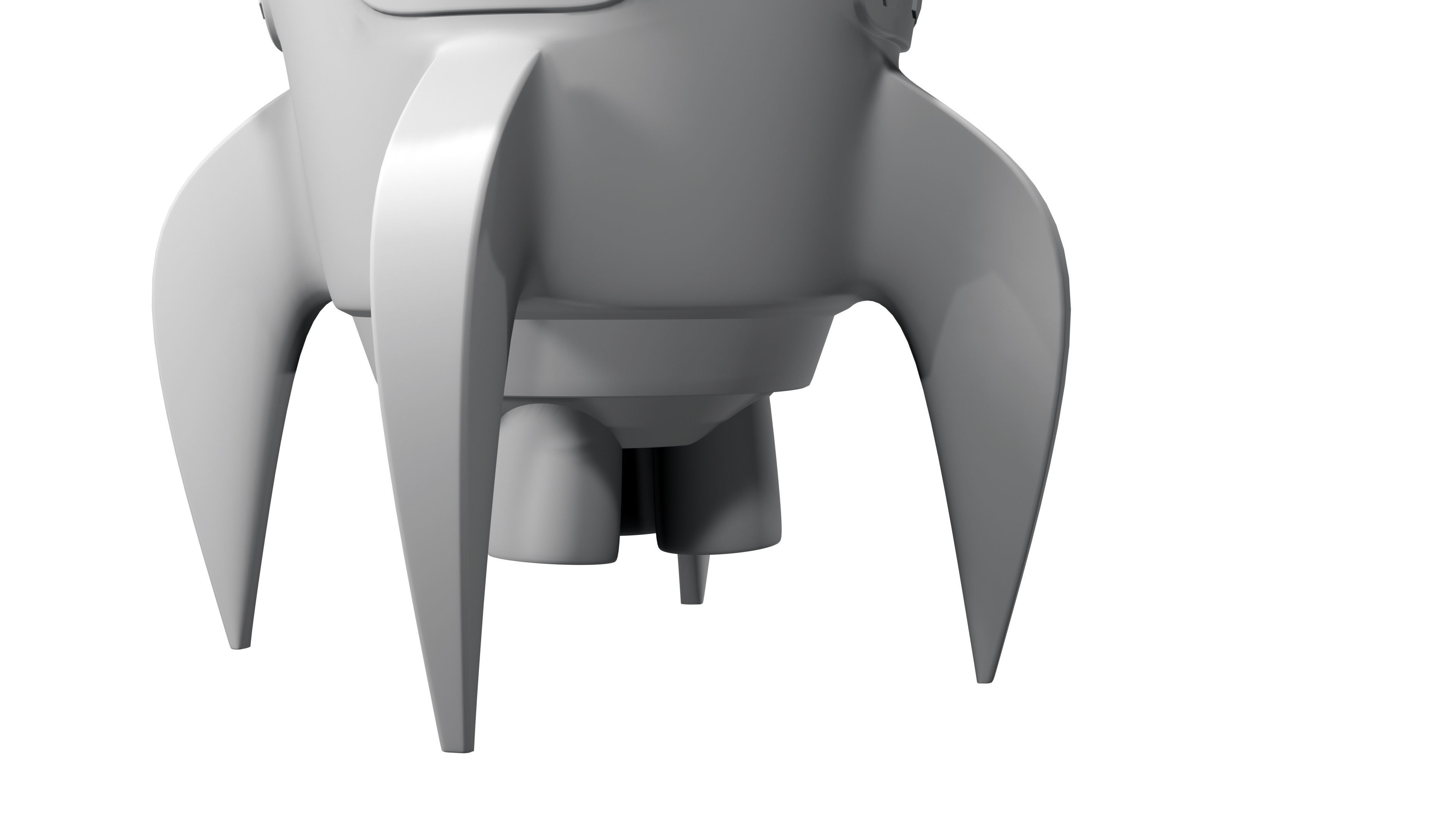 Toy Rocket Space Ship 3D model_16